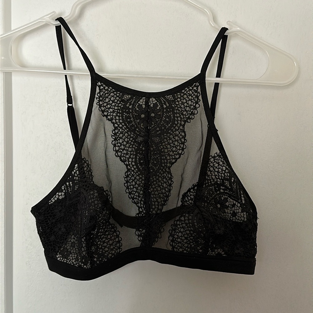 NWOT Body by Victoria Black High Neck Bralette!